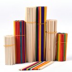 Disposable birch wood solid wood custom round rods